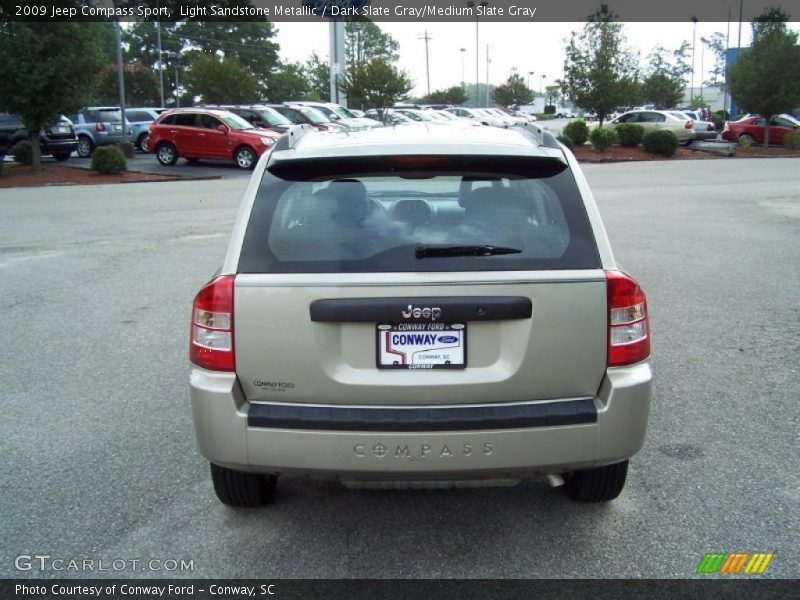 Light Sandstone Metallic / Dark Slate Gray/Medium Slate Gray 2009 Jeep Compass Sport