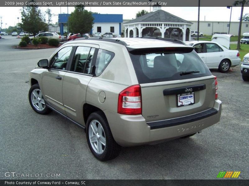 Light Sandstone Metallic / Dark Slate Gray/Medium Slate Gray 2009 Jeep Compass Sport
