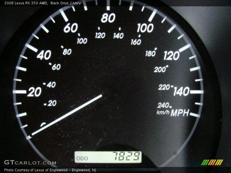 Black Onyx / Ivory 2008 Lexus RX 350 AWD