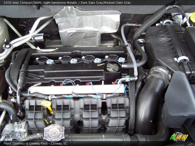 Light Sandstone Metallic / Dark Slate Gray/Medium Slate Gray 2009 Jeep Compass Sport