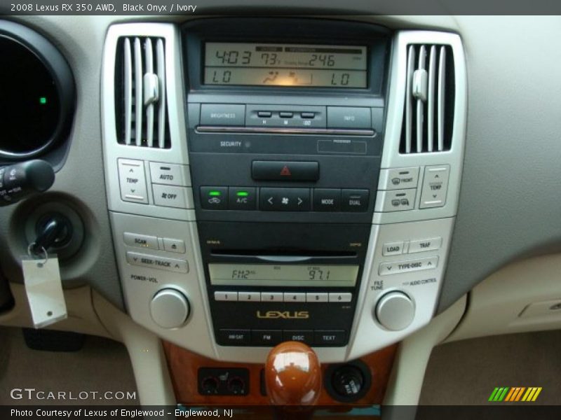 Black Onyx / Ivory 2008 Lexus RX 350 AWD