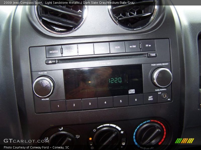 Light Sandstone Metallic / Dark Slate Gray/Medium Slate Gray 2009 Jeep Compass Sport