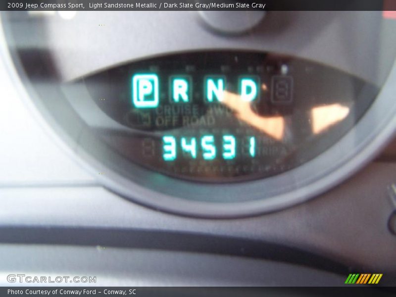 Light Sandstone Metallic / Dark Slate Gray/Medium Slate Gray 2009 Jeep Compass Sport