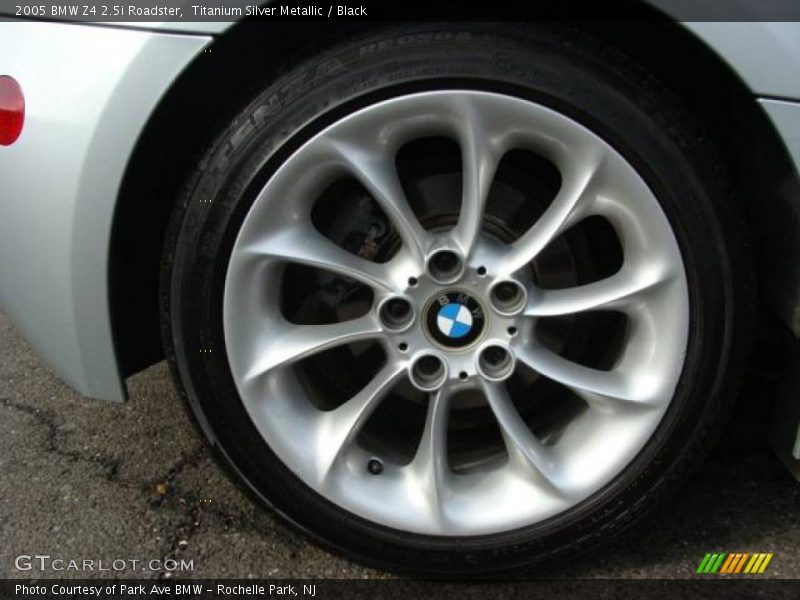 Titanium Silver Metallic / Black 2005 BMW Z4 2.5i Roadster