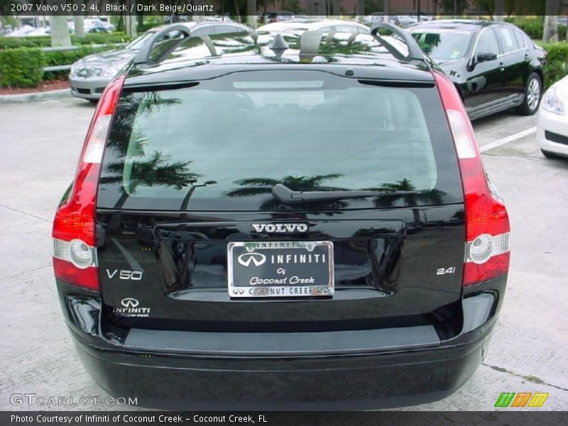 Black / Dark Beige/Quartz 2007 Volvo V50 2.4i
