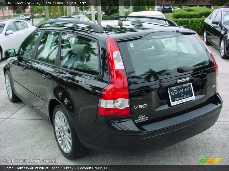Black / Dark Beige/Quartz 2007 Volvo V50 2.4i