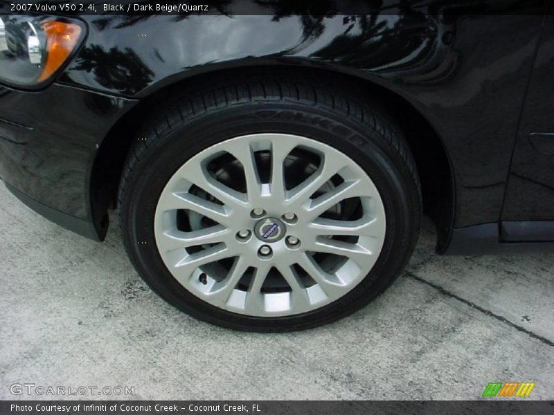 Black / Dark Beige/Quartz 2007 Volvo V50 2.4i
