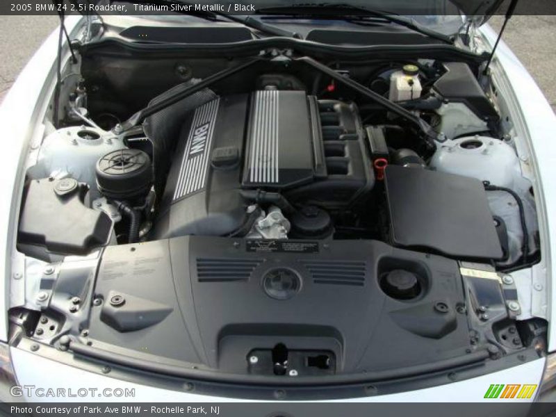 Titanium Silver Metallic / Black 2005 BMW Z4 2.5i Roadster