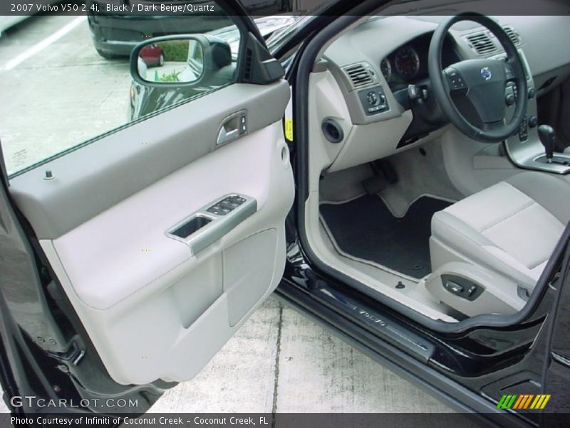 Black / Dark Beige/Quartz 2007 Volvo V50 2.4i