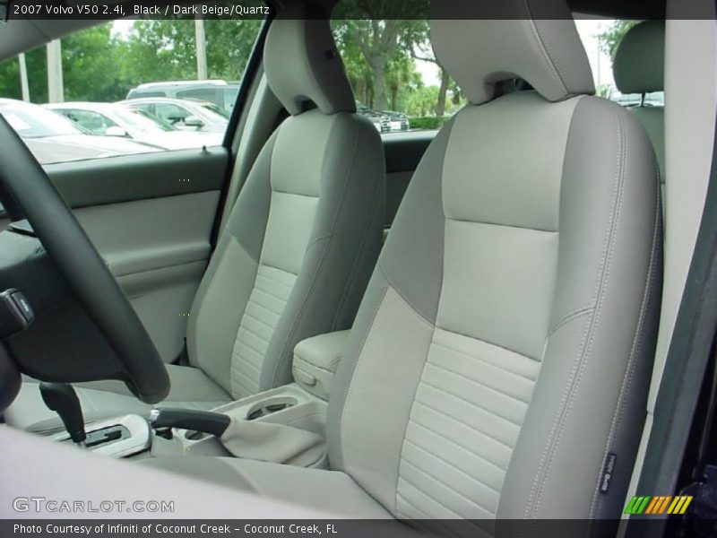 Black / Dark Beige/Quartz 2007 Volvo V50 2.4i