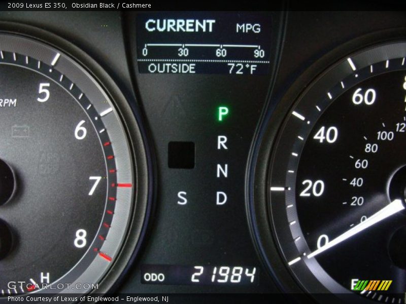 Obsidian Black / Cashmere 2009 Lexus ES 350