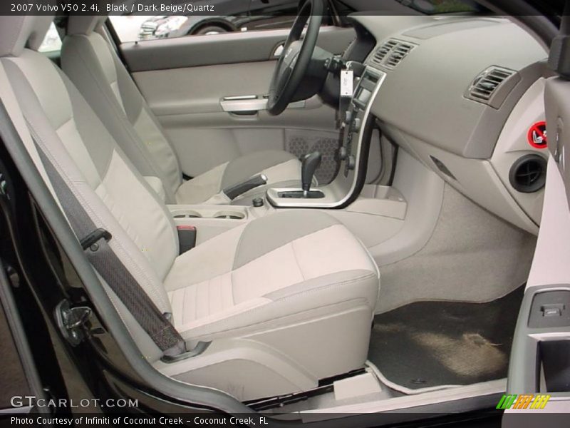 Black / Dark Beige/Quartz 2007 Volvo V50 2.4i