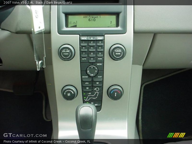 Black / Dark Beige/Quartz 2007 Volvo V50 2.4i