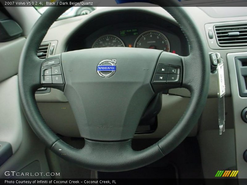 Black / Dark Beige/Quartz 2007 Volvo V50 2.4i