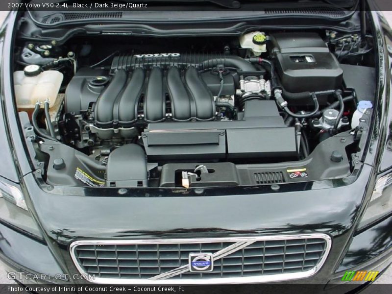 Black / Dark Beige/Quartz 2007 Volvo V50 2.4i