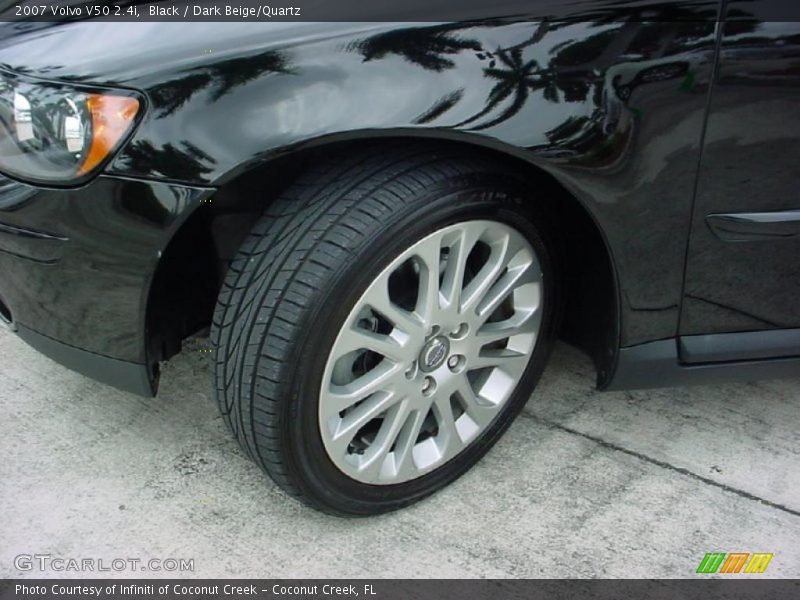 Black / Dark Beige/Quartz 2007 Volvo V50 2.4i