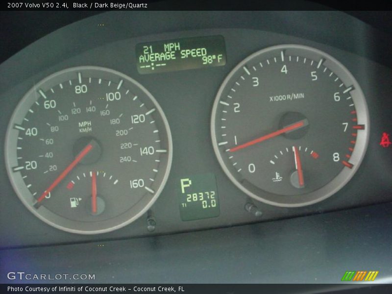 Black / Dark Beige/Quartz 2007 Volvo V50 2.4i