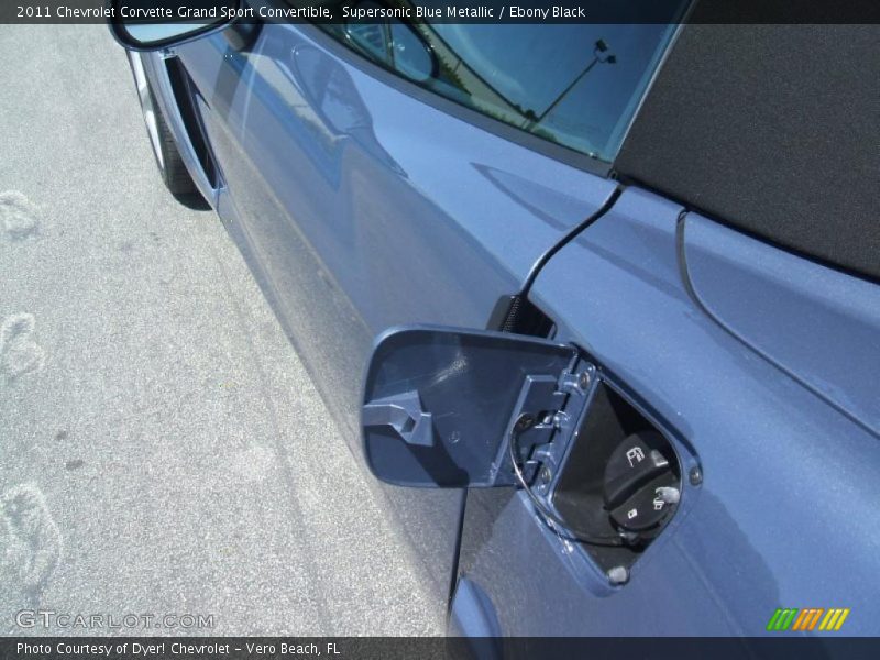 Supersonic Blue Metallic / Ebony Black 2011 Chevrolet Corvette Grand Sport Convertible
