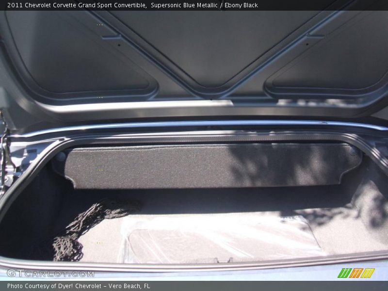Supersonic Blue Metallic / Ebony Black 2011 Chevrolet Corvette Grand Sport Convertible