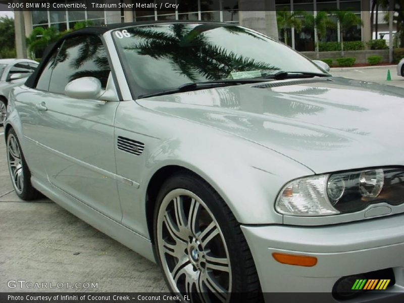 Titanium Silver Metallic / Grey 2006 BMW M3 Convertible