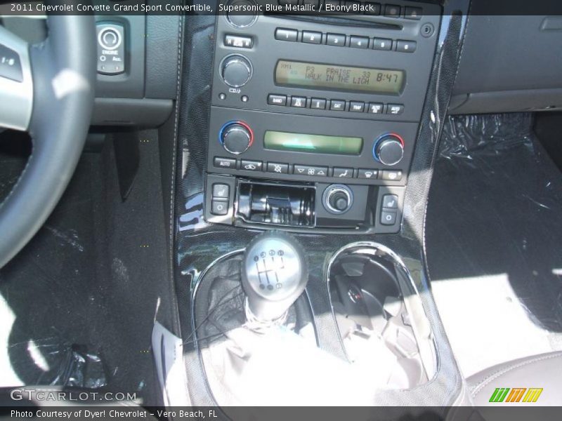 Supersonic Blue Metallic / Ebony Black 2011 Chevrolet Corvette Grand Sport Convertible