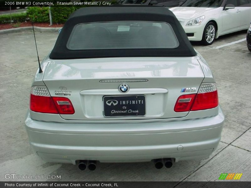 Titanium Silver Metallic / Grey 2006 BMW M3 Convertible
