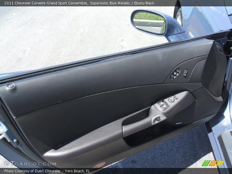 Supersonic Blue Metallic / Ebony Black 2011 Chevrolet Corvette Grand Sport Convertible