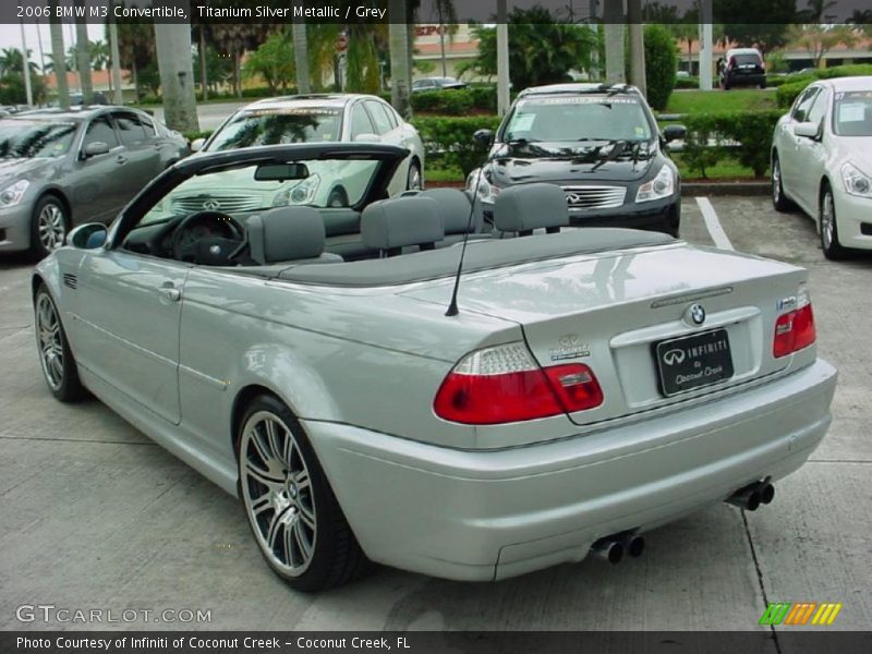 Titanium Silver Metallic / Grey 2006 BMW M3 Convertible