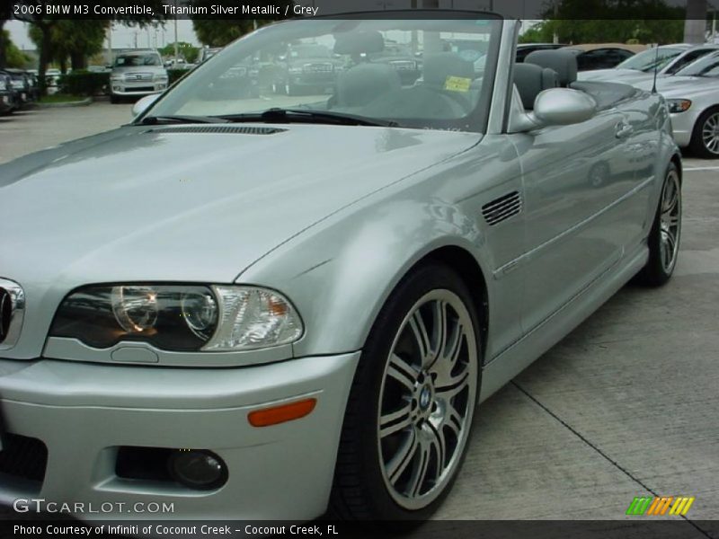 Titanium Silver Metallic / Grey 2006 BMW M3 Convertible