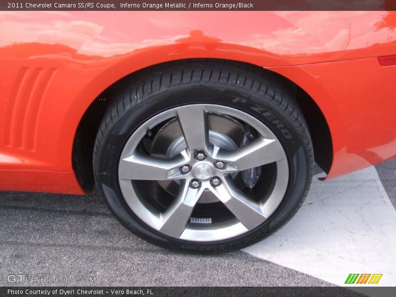 Inferno Orange Metallic / Inferno Orange/Black 2011 Chevrolet Camaro SS/RS Coupe