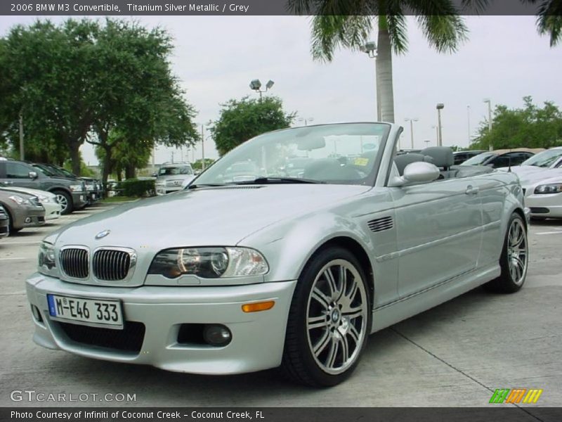 Titanium Silver Metallic / Grey 2006 BMW M3 Convertible