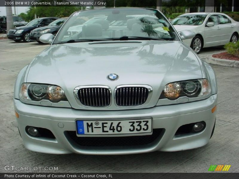 Titanium Silver Metallic / Grey 2006 BMW M3 Convertible