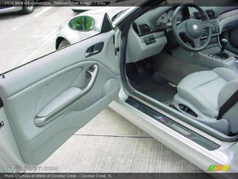 Titanium Silver Metallic / Grey 2006 BMW M3 Convertible