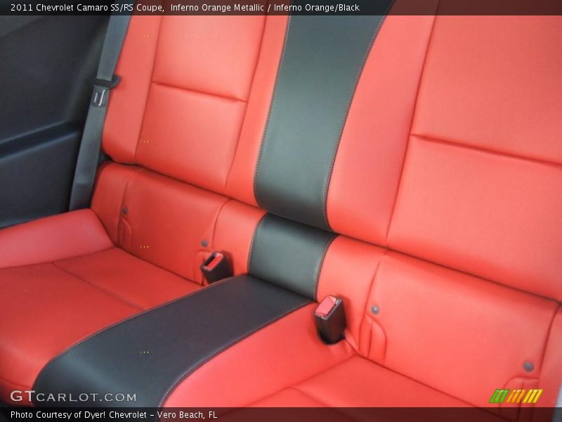 Inferno Orange Metallic / Inferno Orange/Black 2011 Chevrolet Camaro SS/RS Coupe