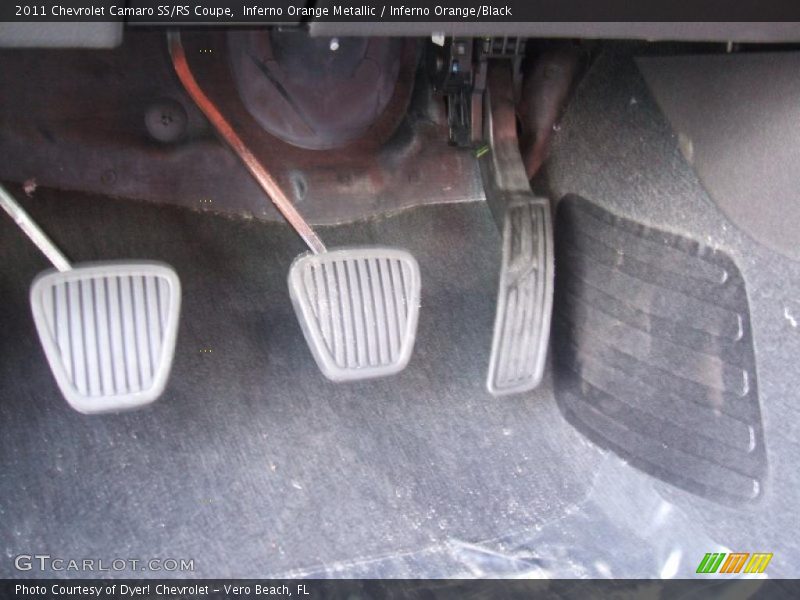 Inferno Orange Metallic / Inferno Orange/Black 2011 Chevrolet Camaro SS/RS Coupe