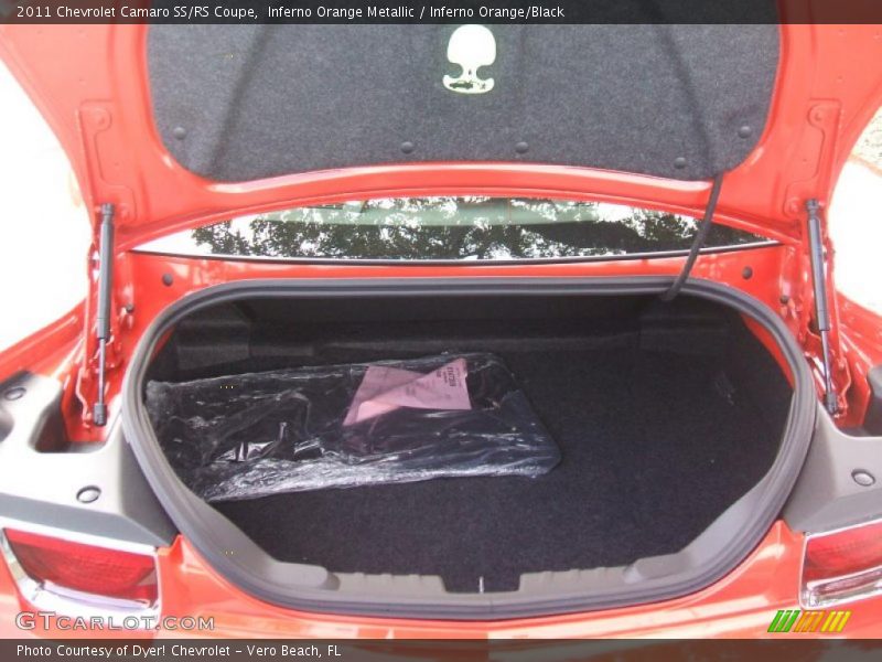 Inferno Orange Metallic / Inferno Orange/Black 2011 Chevrolet Camaro SS/RS Coupe