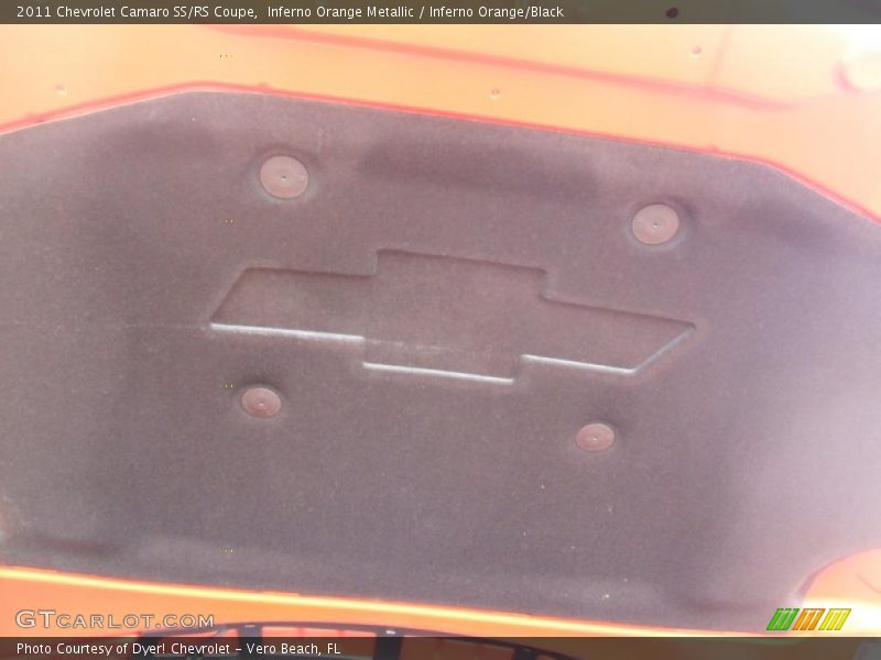 Inferno Orange Metallic / Inferno Orange/Black 2011 Chevrolet Camaro SS/RS Coupe