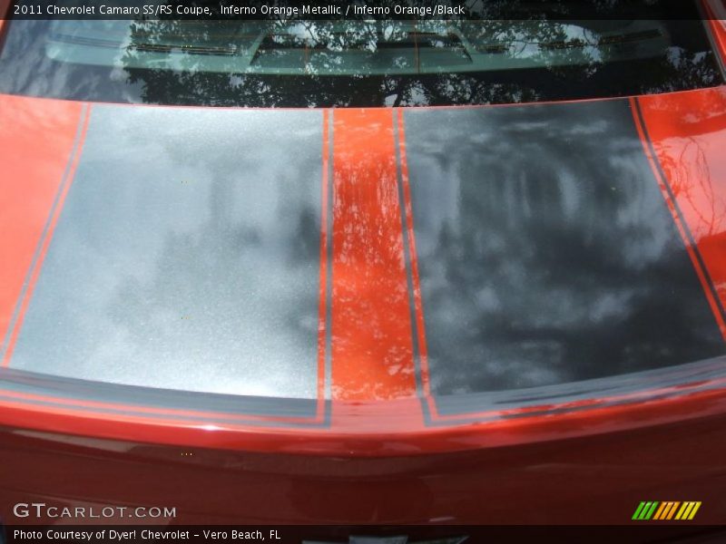 Inferno Orange Metallic / Inferno Orange/Black 2011 Chevrolet Camaro SS/RS Coupe
