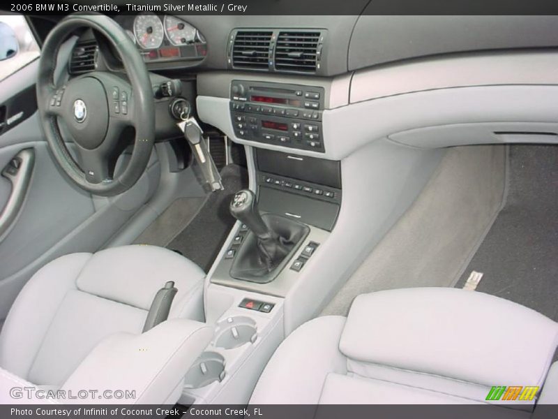 Titanium Silver Metallic / Grey 2006 BMW M3 Convertible