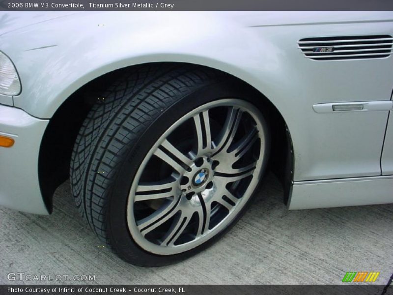 Titanium Silver Metallic / Grey 2006 BMW M3 Convertible