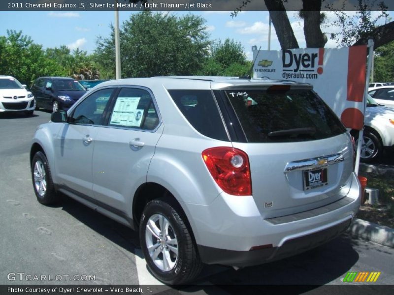 Silver Ice Metallic / Light Titanium/Jet Black 2011 Chevrolet Equinox LS