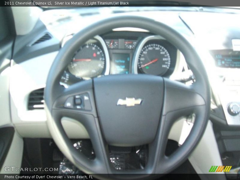 Silver Ice Metallic / Light Titanium/Jet Black 2011 Chevrolet Equinox LS