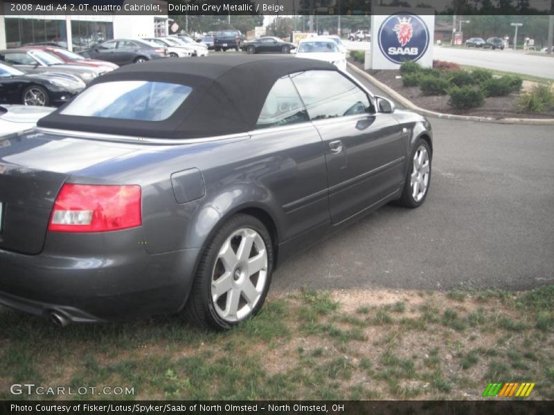 Dolphin Grey Metallic / Beige 2008 Audi A4 2.0T quattro Cabriolet