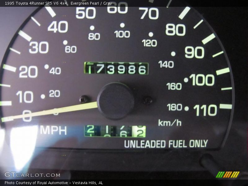 Evergreen Pearl / Gray 1995 Toyota 4Runner SR5 V6 4x4