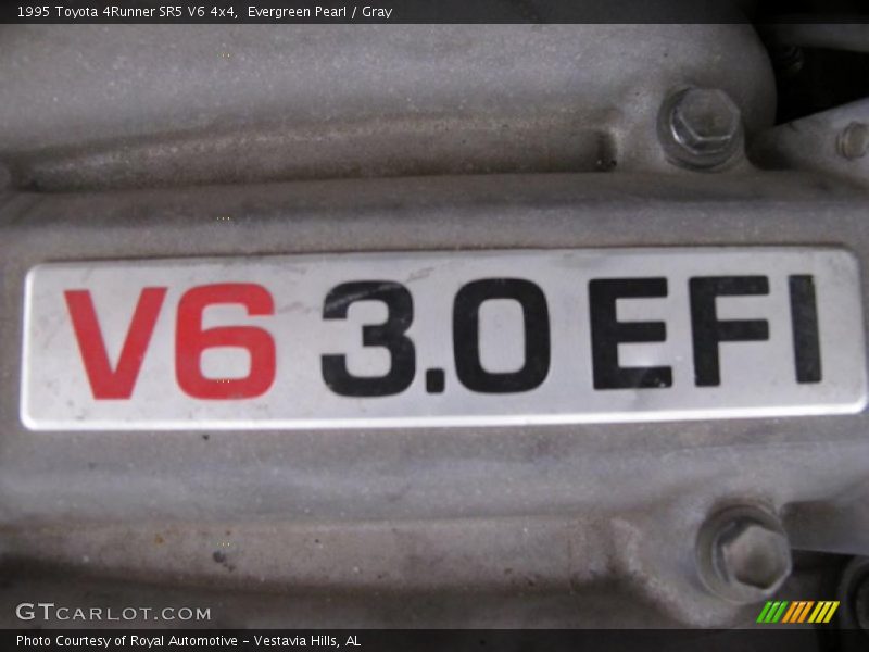 Evergreen Pearl / Gray 1995 Toyota 4Runner SR5 V6 4x4