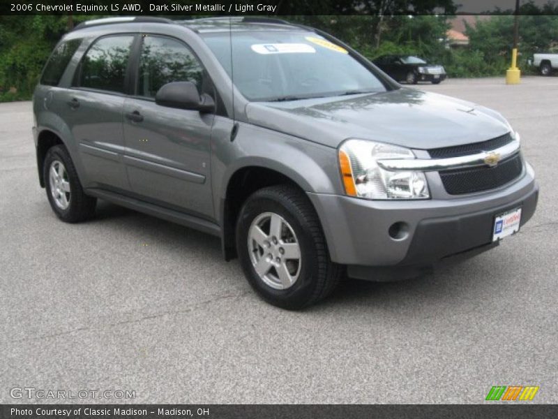 Dark Silver Metallic / Light Gray 2006 Chevrolet Equinox LS AWD