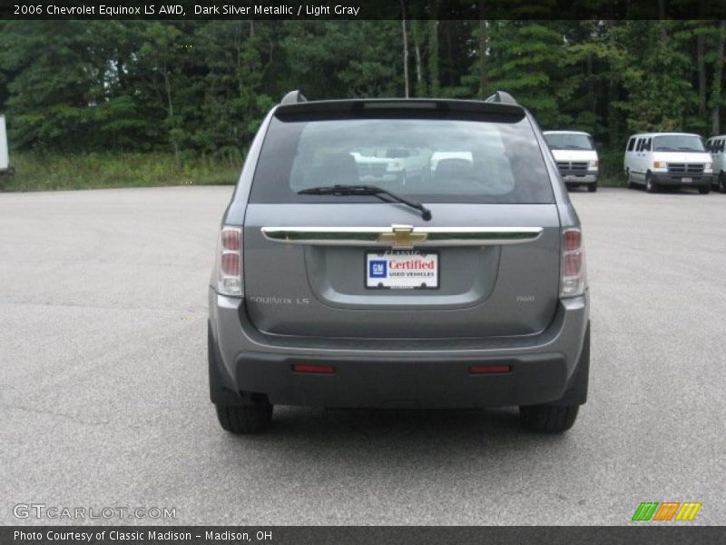 Dark Silver Metallic / Light Gray 2006 Chevrolet Equinox LS AWD
