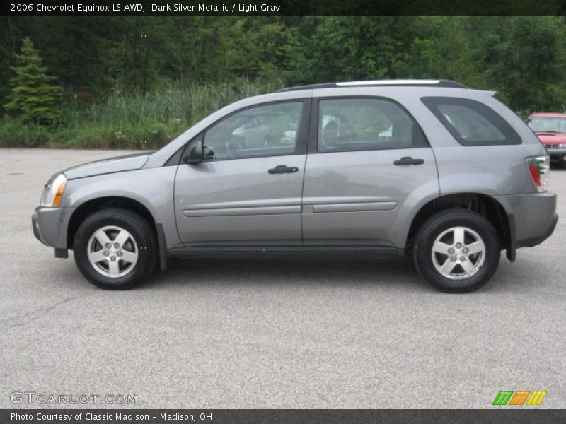 Dark Silver Metallic / Light Gray 2006 Chevrolet Equinox LS AWD