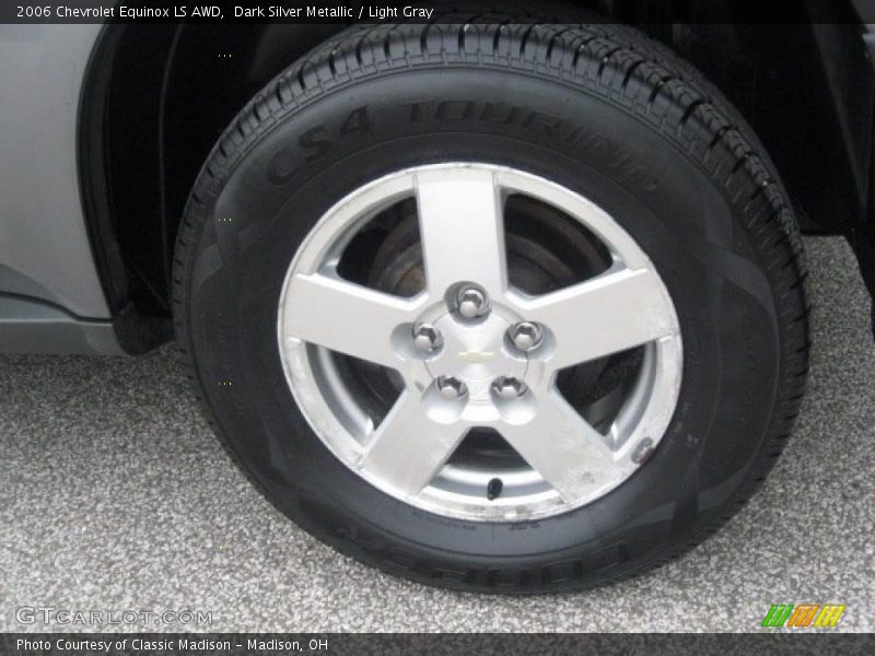 Dark Silver Metallic / Light Gray 2006 Chevrolet Equinox LS AWD