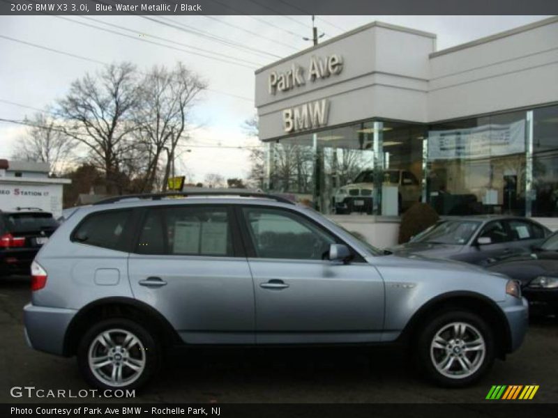 Blue Water Metallic / Black 2006 BMW X3 3.0i